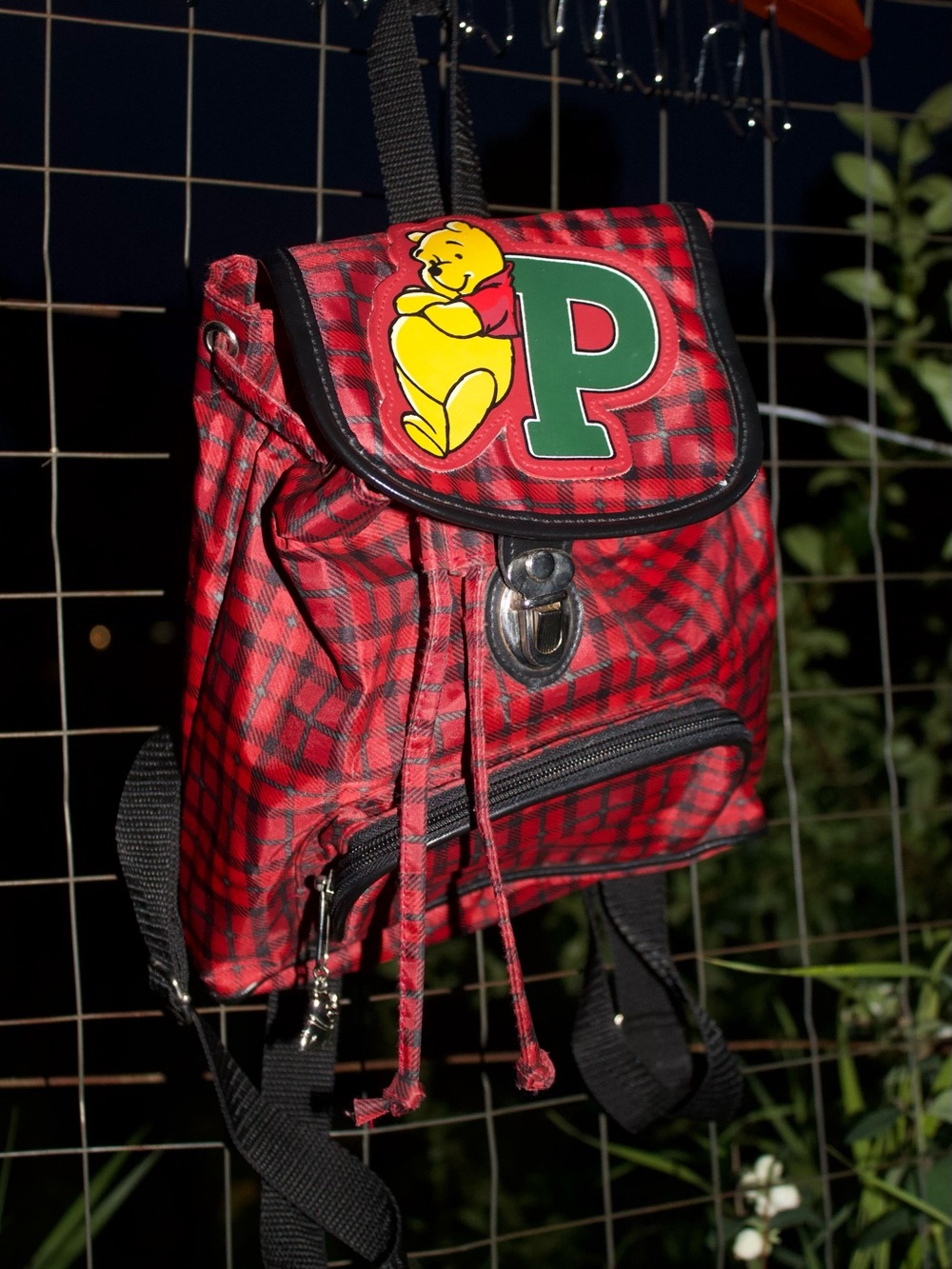 Disney Winnie the Pooh Red Plaid Mini Backpack